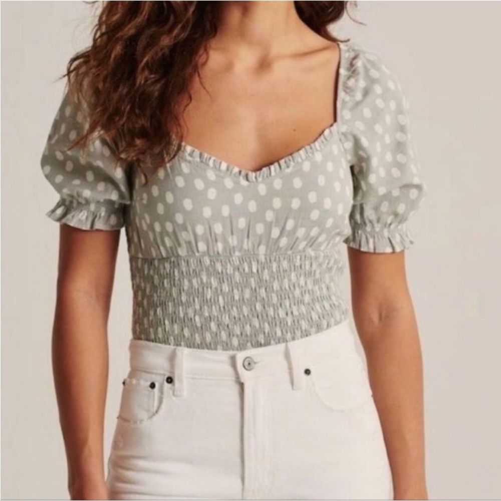 Abercrombie & Fitch Polka Dot Princess Top